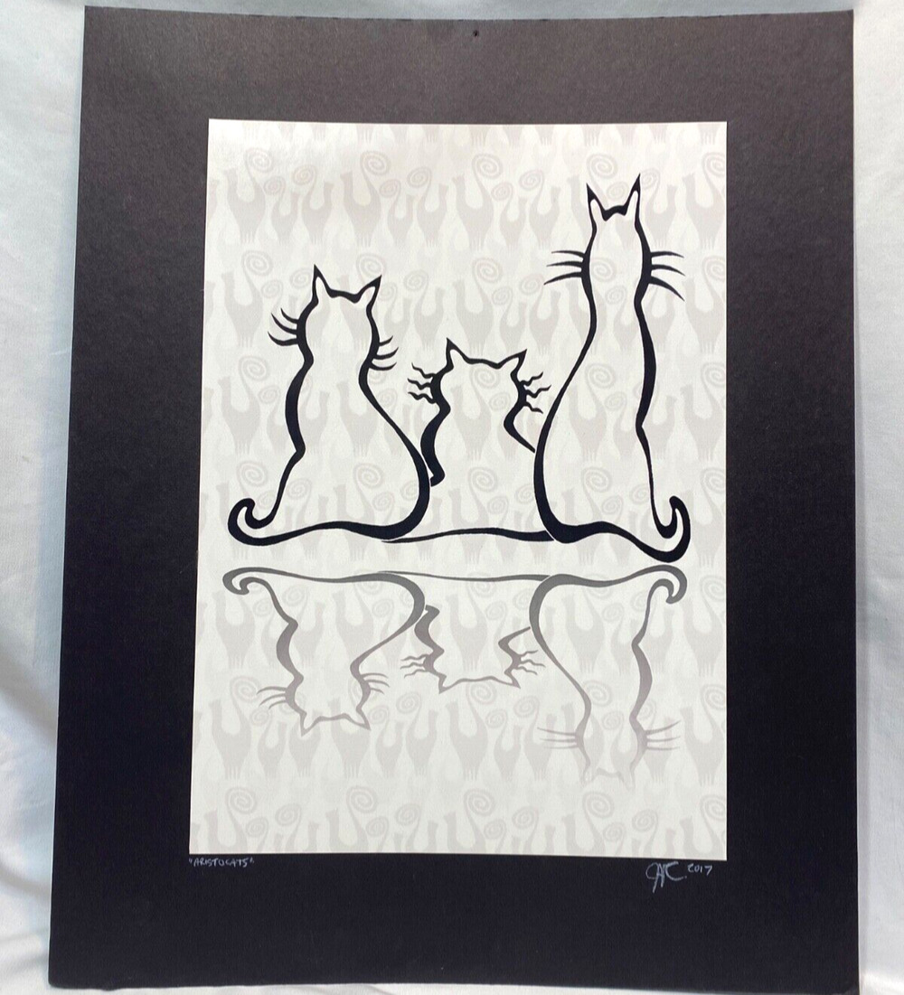 "Aristocats" Signed Print JOHN CONROY 16x20"
